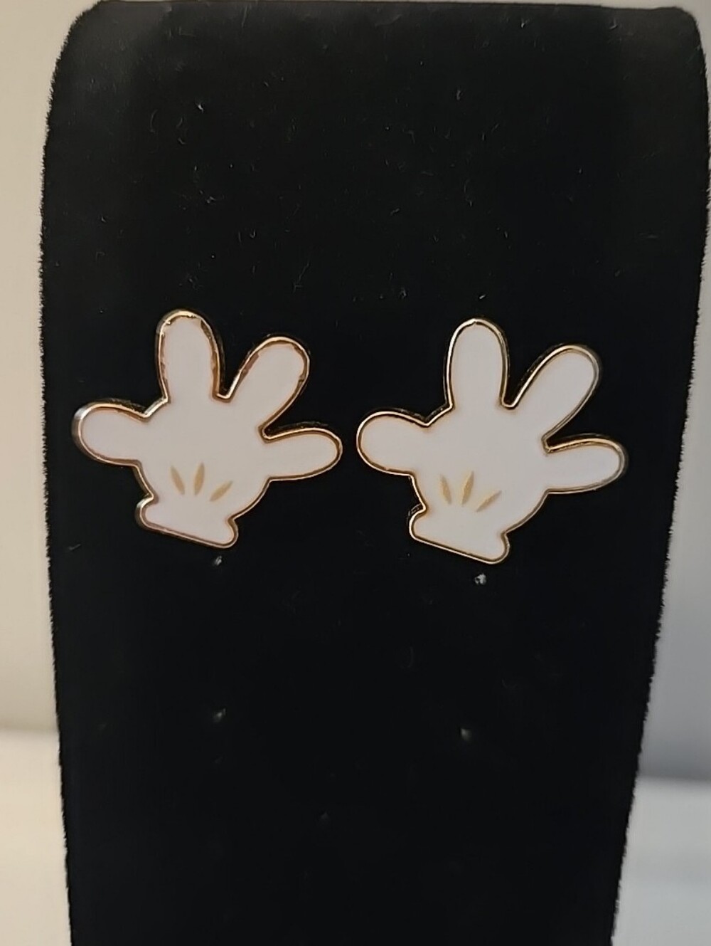 Disney Limited Edition 2024 Mickey Mouse White Glove Hands Stud Earrings